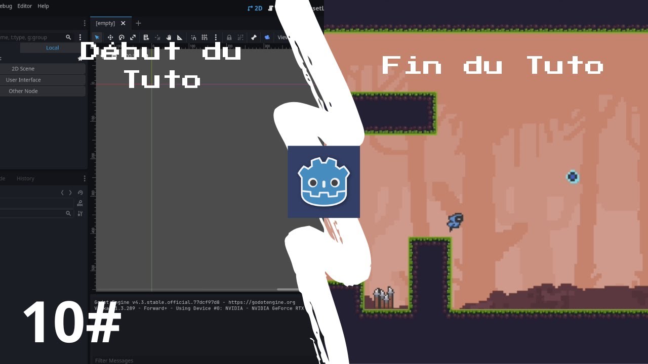 TUTO Godot 4.4 | CREER SON 1er JEU | Tilemap & Autotile - YouTube