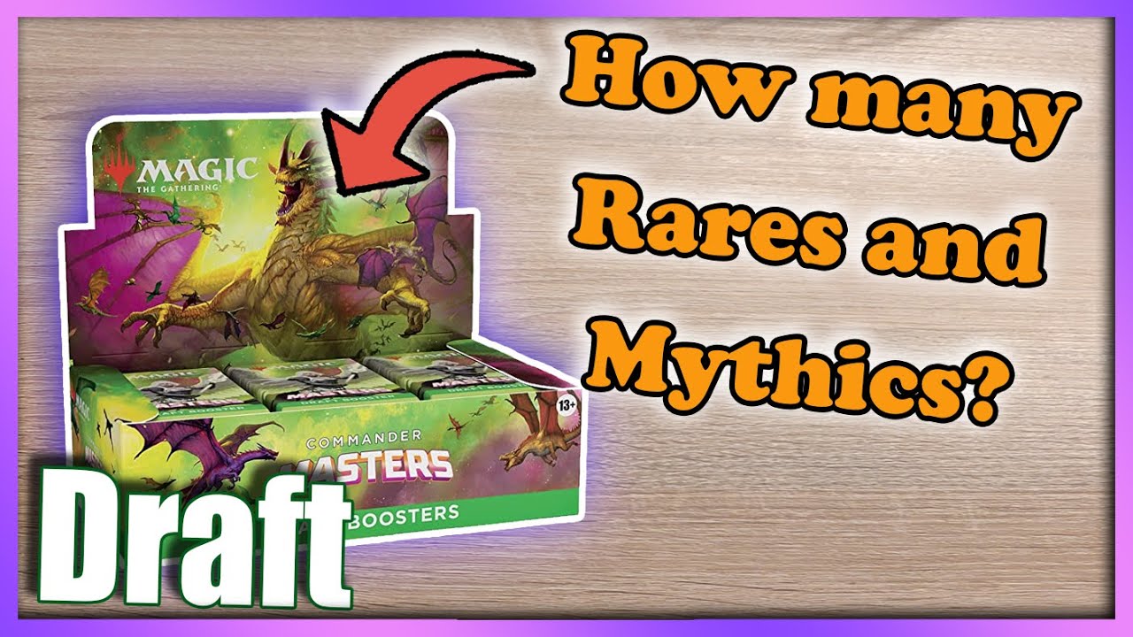 Commander Masters DRAFT Booster Box - Opening and selling all Rares and  Mythics