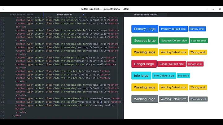 Bootstrap 5: Button Size
