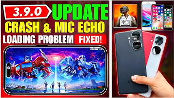 BGMI 3.9 UPDATE🥺CRASH OR MIC ECHO SCREEN LOADING PROBLEM FIX SETTING BGMI 3.9 CRASH & AUTO BACK FIX