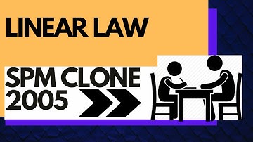 Add Maths Short Question - SPM Clone 2005 | Linear Law