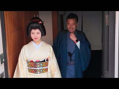 【襟替え】京都祇園甲部の舞妓の真矢さんが芸妓さんに「挨拶まわり」 Maiko in Gion, Kyoto 【4K】2025年1月31日