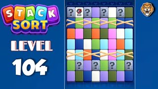 Stack Sort : Color Puzzle Level 104 Walkthrough