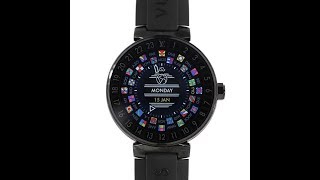 美品　ルイヴィトン タンブール ホライゾン QA002Z 腕時計 美品・ルイヴィトン タンブール ホライゾンブラック・スマートウォッチ
