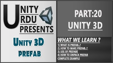 Learning Unity 3D Part 20: PREFAB  [Urdu/Hindi]