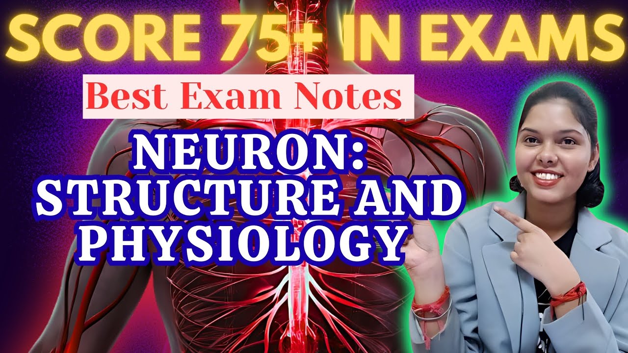 #2 Neuron physiology in Hindi | Types | Structure | Sensory & Motor nerve | Neuron parts