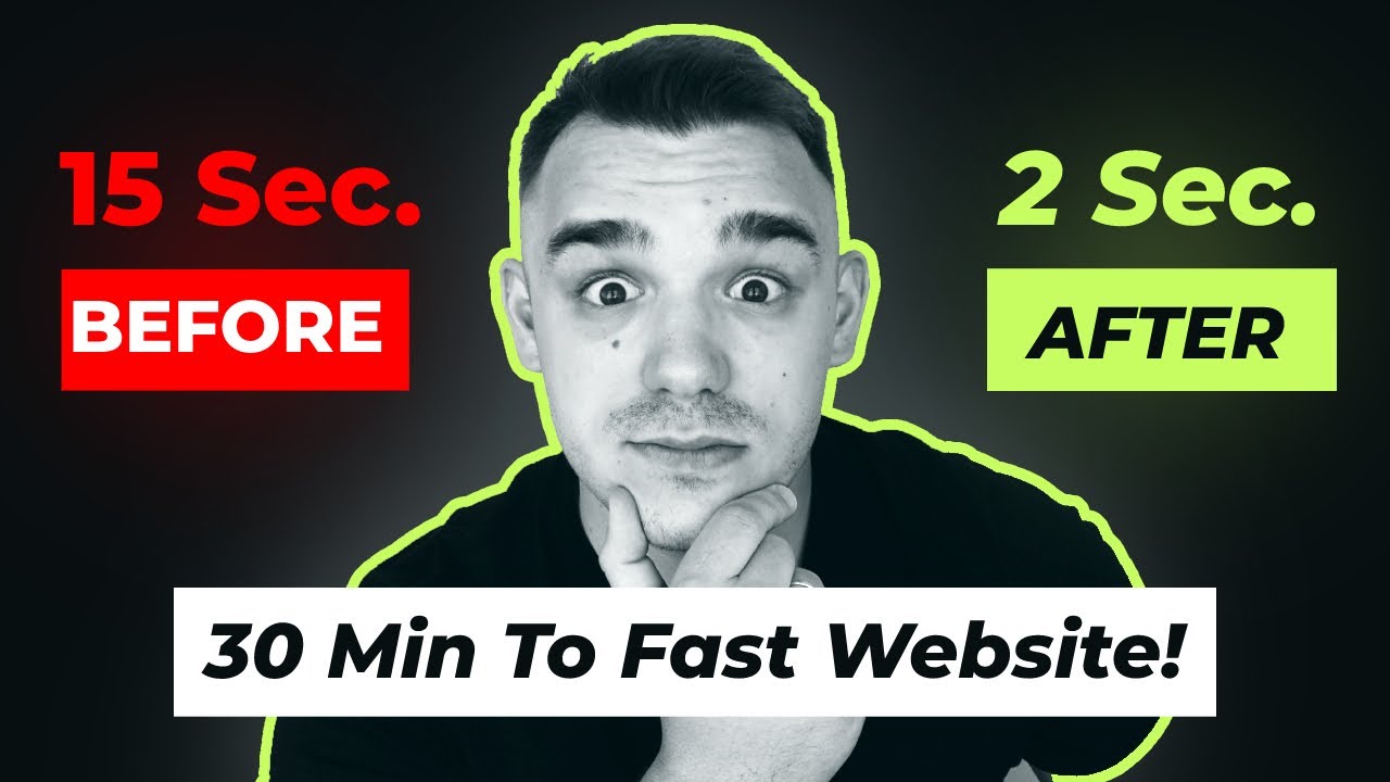 Here is how to fix your WEBSITE SPEED in under 30 minutes..