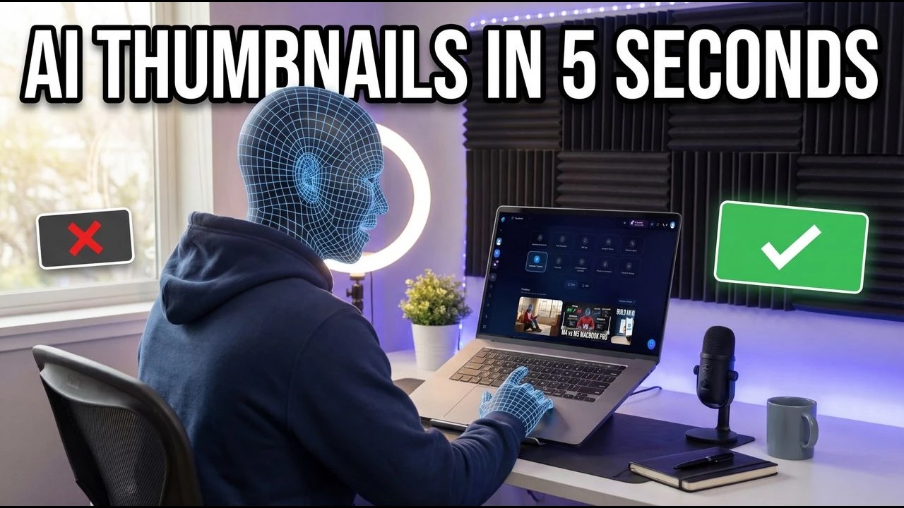 Stop Wasting Hours on Thumbnails - AI Does It in 5 Seconds (Full Tutorial)