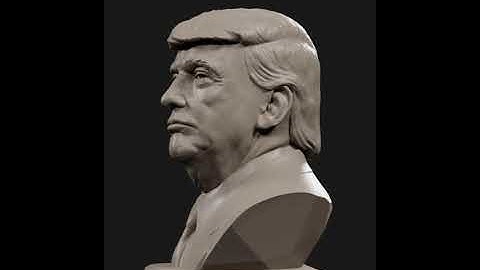 3D Model Donald Trump bust 4  at 3dexport.com
