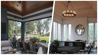 75 Beautiful All Fireplace Surrounds Black Sunroom Design Ideas #63 ❤️