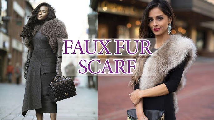 Create / Enjoy: Really easy, 7-minute faux fur scarf tutorial