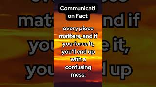 Effective communication is like a puzzle #shorts #funfacts #relatable #relationship