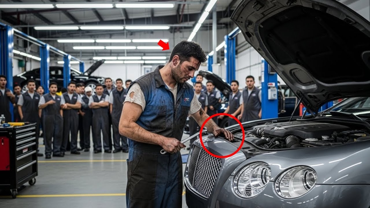 42 mecánicos certificados fallaron con el Bentley... el humilde mecánico lo arregló en horas.