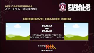 2026 AFL Capricornia Triple M Reserve Grade Men Grand Final