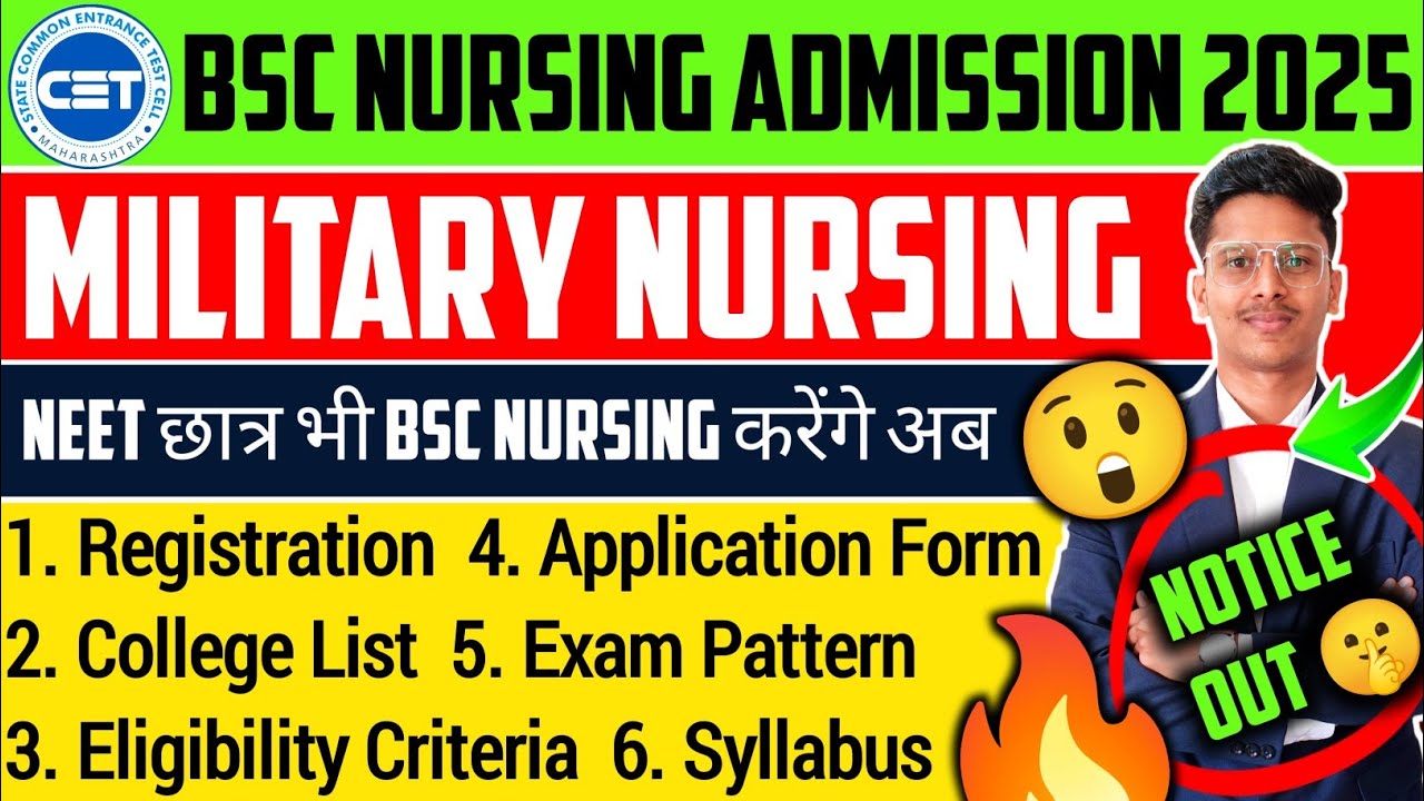 Mh Nursing Cet Admission Process 2025 | Afms Bsc Nursing 2025 ...
