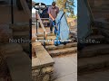 nothing like stairs and slate. moving a pool table...