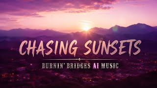 CHASING SUNSETS (Official Music Video) | BURNIN’ BRIDGES AI Music
