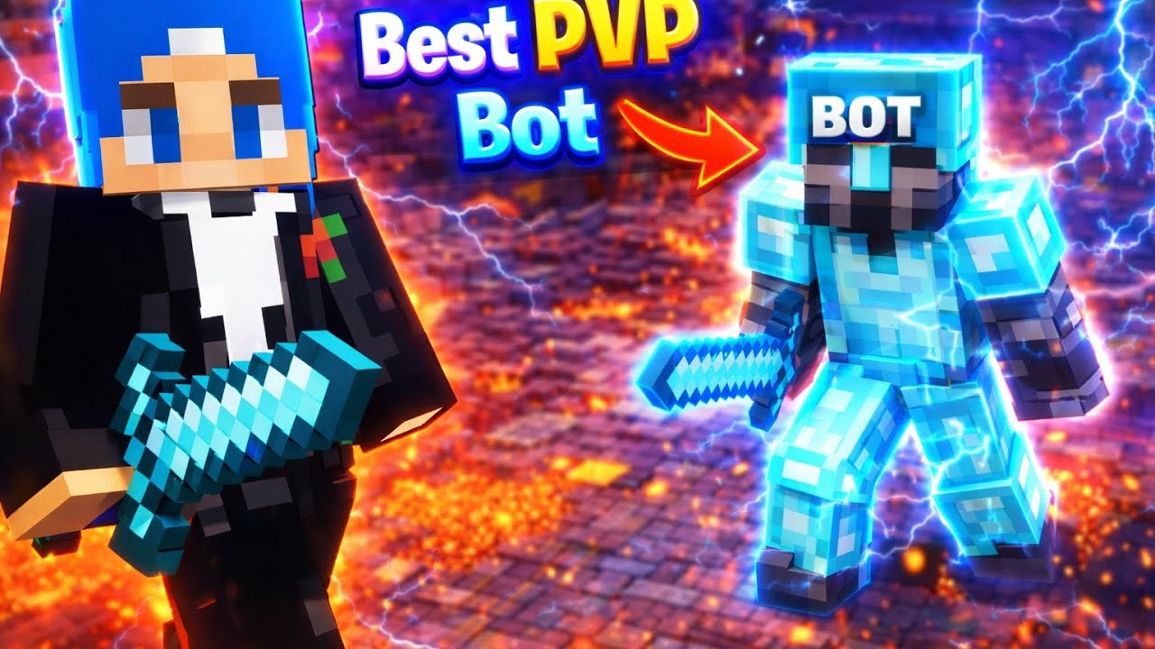 Best Minecraft PVP Practice World And Bot 😎 To Become Senpai Spider 🕸️ ...
