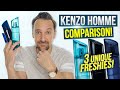 Kenzo homme edp vs edt intense vs marine comparison unique fresh fragrances for men