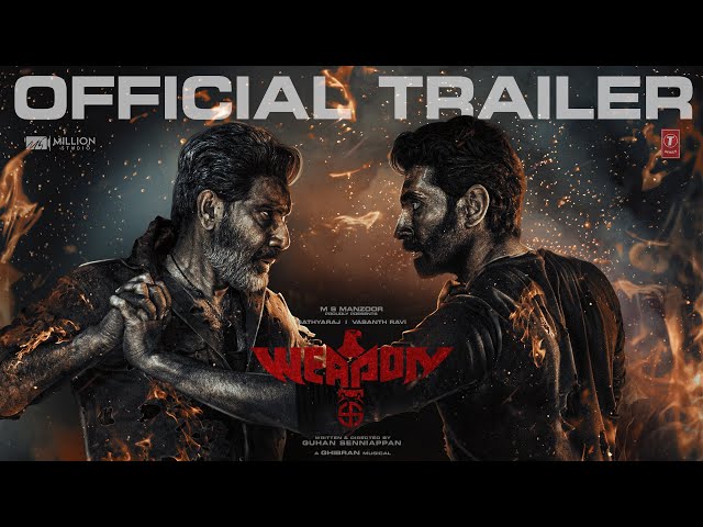 WEAPON Official Movie Trailer | Sathyaraj,Vasanth Ravi,Rajiv Menon | Ghibran | Manzoor MS | Guhan S class=