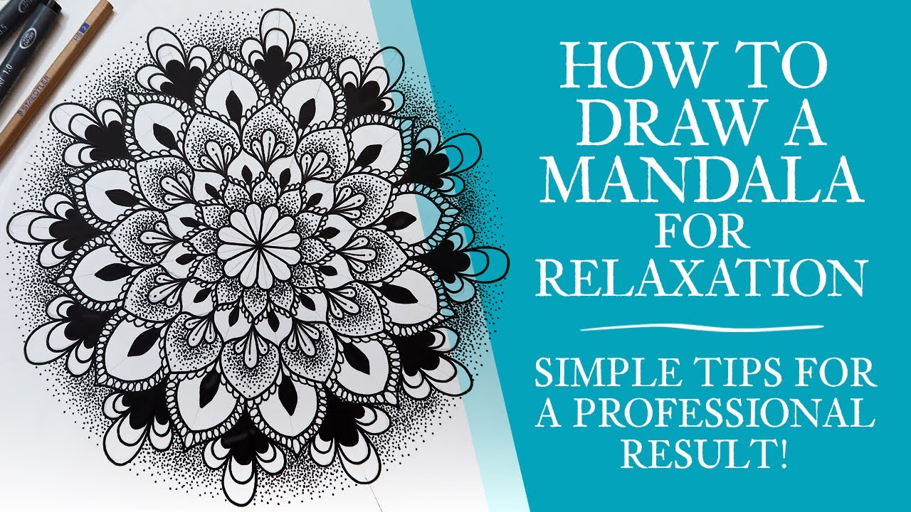 How to Draw a Mandala for Relaxation | Simple Tips for a Professional Result #mandaladrawing