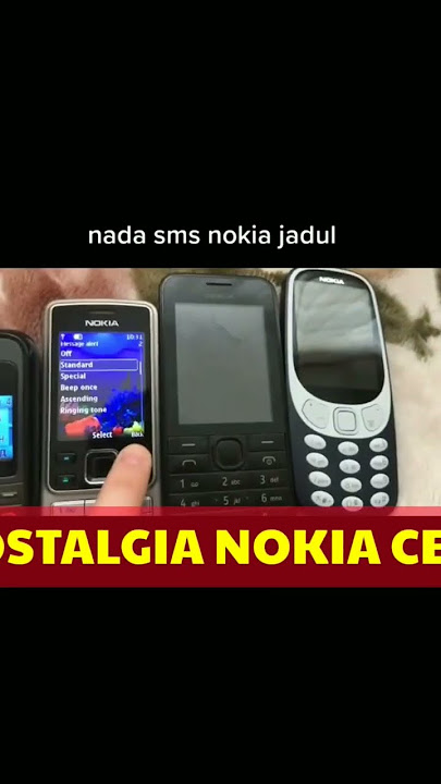 INILAH KUMPULAN NADA SMS NOKIA CETHUK JAMAN 90AN #NOKIAJADOLE #NOKIACETHUK