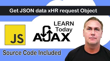 Get JSON data with xHR request AJAX JavaScript Coding Example and Lesson