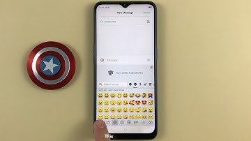 How to show emoji keys on the keyboard on OPPO A31 Android 9