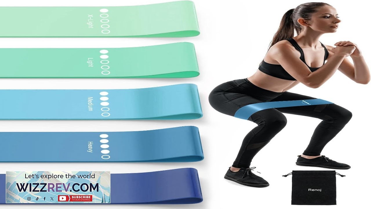 Resistance Bands for Working Out 5 Pack Elastic Loop Exercise Bands for Strength