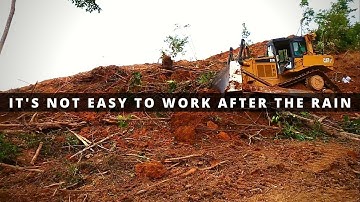 CAT D7R Clear Bush and Make Terrace