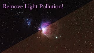 Remove Light Pollution from Astro Images