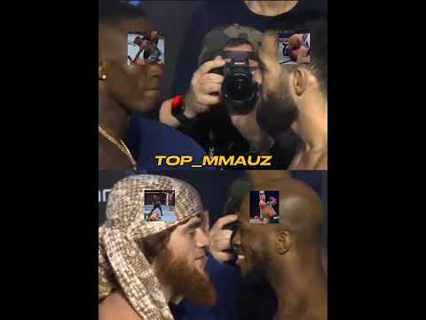Israel Adesanya Nassurdin Imavov Shara Bullet Maykl Peyjlar f2f MAROSIMIDA UCHRASHISHDI
