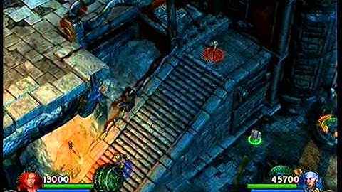 Lara Croft and the Guardian of Light Co-op Playthrough - Part 8 - The Forgotten Gate