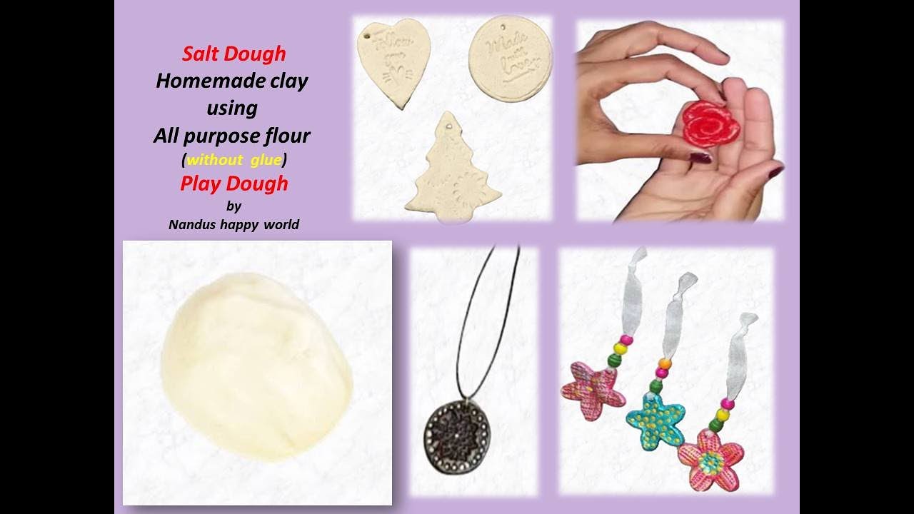 Salt dough Homemade clay Play Dough Salt Dough Recipe YouTube