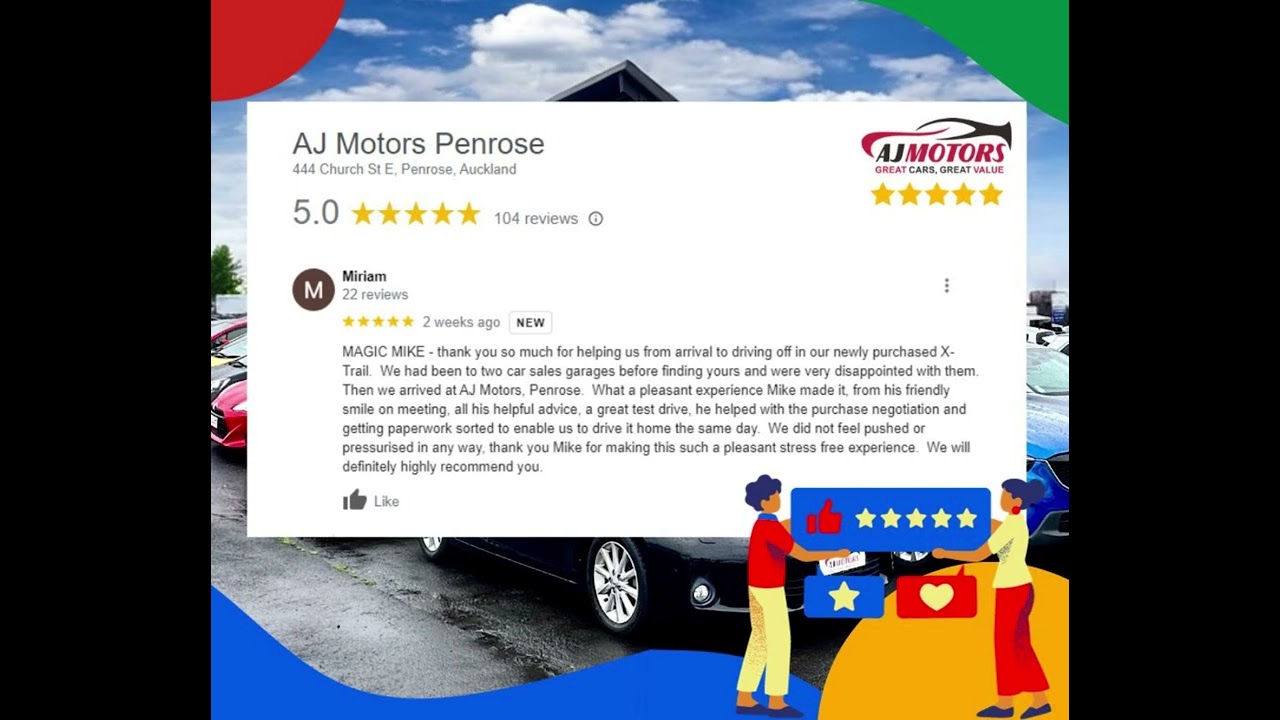 AJ Motors Penrose Google Reviews