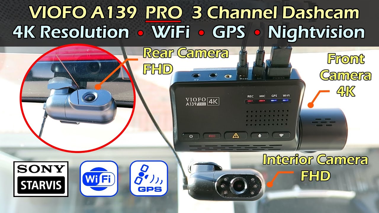 VIOFO 4K HDR Dash Cam, STARVIS 2 IMX678 Sensor, Front Camera A139 PRO 1CH,  Superb Night Vision, Ultra HD 4K Dashcam for Car, 5GHz WiFi GPS, 24H