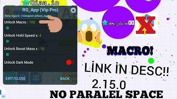 Agar.io New MACRO+ZOOM mod menu TUTORIAL x100000 macro speed %100 real