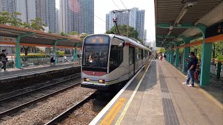 輕鐵第一期列車 1012+1046 不載客駛經天逸五台後駛入三台+不載客駛經天瑞二台