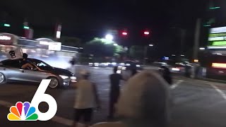Wild Miami street takeover caught on camera, driver arrested