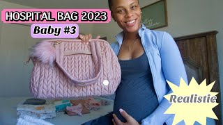 WHAT'S IN MY HOSPITAL BAG LABOR \& DELIVERY 2023| BABY #3 | 37 WEEKS PREGNANT| BRITTANY WILLIAMS.