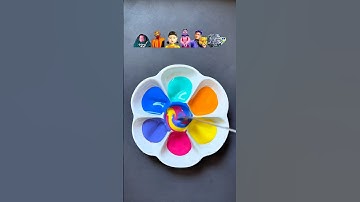 Guess the mixed colors of squid game 3  (part 13)#squidgame3#squidgame #colormixing#satisfying#asmr