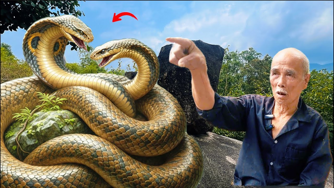 Thật giả câu chuyện chú 3 thợ săn sống ở chân núi dài an giang từng giết 2 con rắn hổ mây  