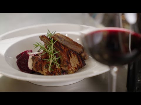 LAMB CUTLETS with a favourite ROASTED BEETROOT SALAD