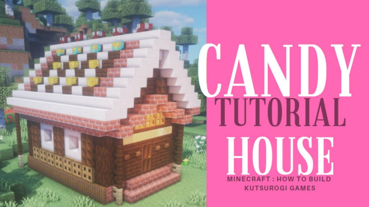 マインクラフト お菓子の家の作り方 キャンディ風の装飾でかわいい ハロウィンやクリスマスに Minecraft How To Build Ginger Bread House Youtube