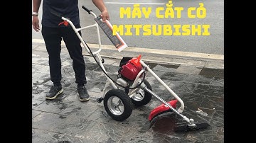 Máy cắt cỏ đẩy tay 2 bánh xe Mitsubishi TU43 máy 2 thì.