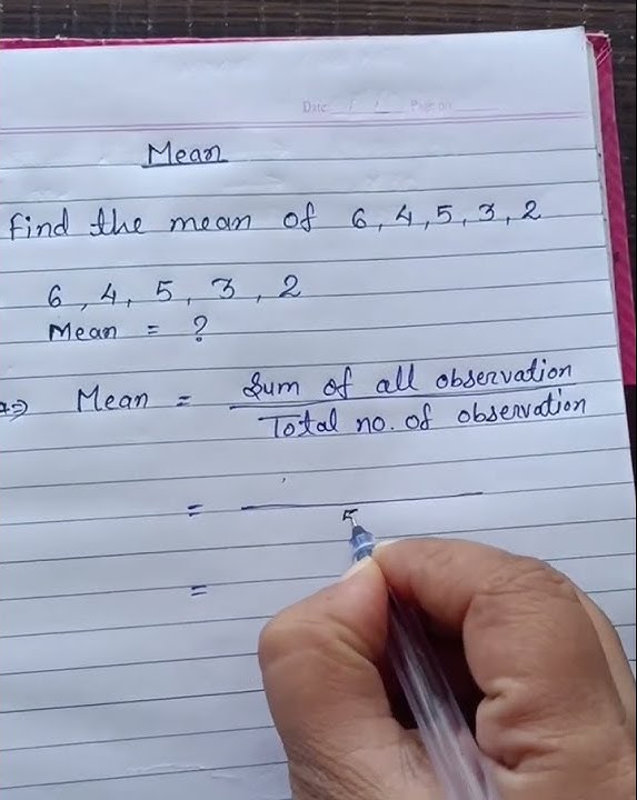 How to find the mean of numbers//mathematic one