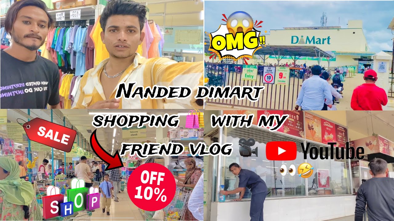 Nanded ka Dimart 😱🛍️ going with my friend youtube || vlog || Dimart ...
