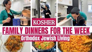 Family Dinners A Week Of Meals What We Eat In A Week Kosher Orthodox Jewish Sonya's Prep