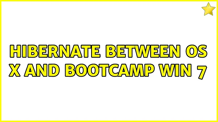 Hibernate between OS X and Bootcamp Win 7