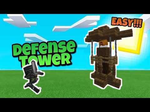 Defense Tower in Minecraft IG: @minecraft.luki7